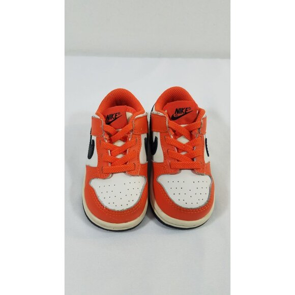 Nike Dunk Low Halloween Safety Orange Black Toddler Size 4.5C - Picture 2 of 7